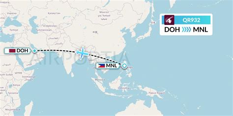 qr932 flight arrival status|Qatar Airways QR932 Flight Status: Doha to Manila Tracker.
